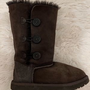 Girls chocolate brown Ugg boots